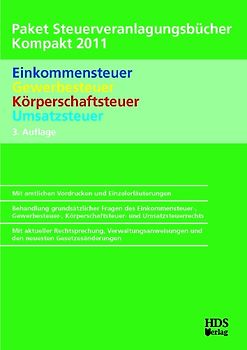 Paket Steuerveranlagungsbücher Kompakt 2011, 3. Auflage