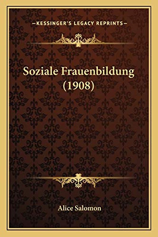Soziale Frauenbildung (1908)