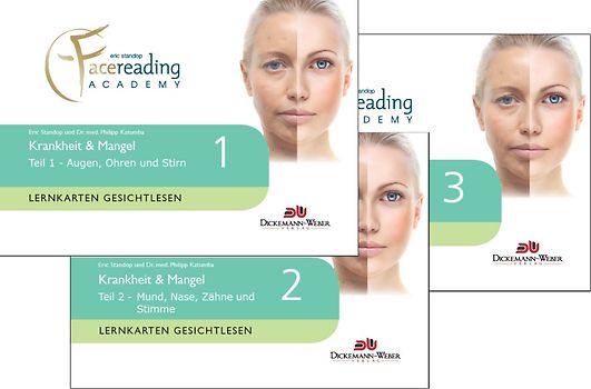 Lernkarten Gesichtlesen - Krankheit & Mangel Set