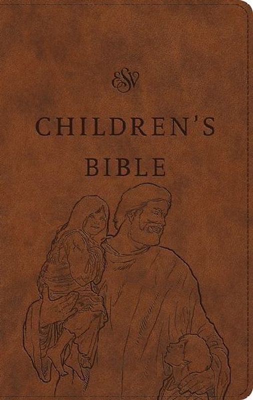 ESV Children's Bible (Trutone, Brown, Let the Children Come Design)