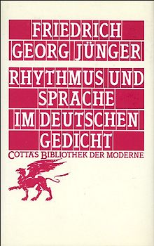 Rhythmus und Sprache im deutschen Gedicht (Cotta's Bibliothek der Moderne, Bd. 63)