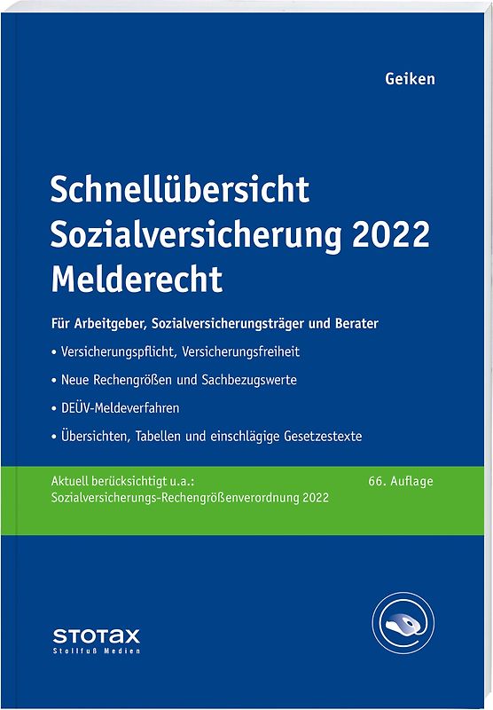 Schnellübersicht Sozialversicherung 2022 Melderecht