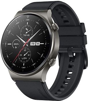 Huawei Watch GT 2 Pro 47 mm gris et bracelet en silicone night black