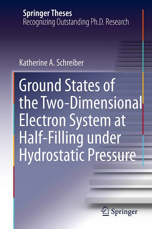 Ground States of the Two-Dimensional Electron System at Half-Filling under Hydrostatic Pressure