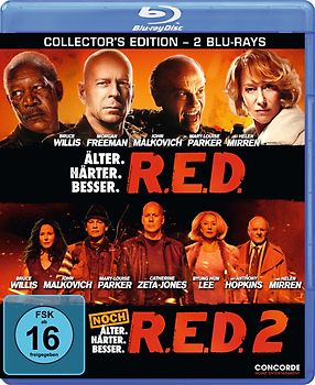 R.E.D. - Älter. Härter. Besser/R.E.D. 2 [Collector's Edition] Blu-ray Disc