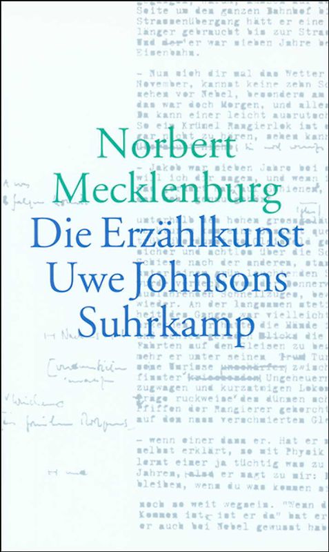 Die Erzählkunst Uwe Johnsons