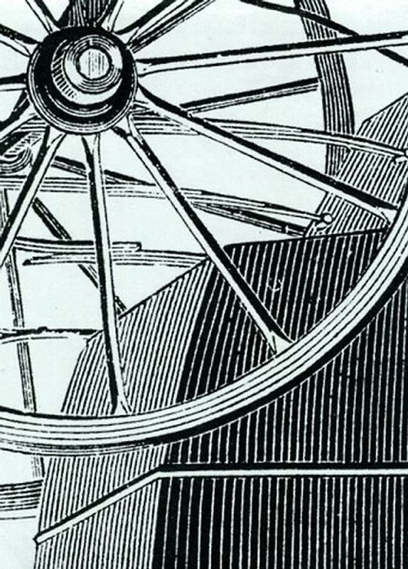 Der Schatten des Körpers des Kutschers