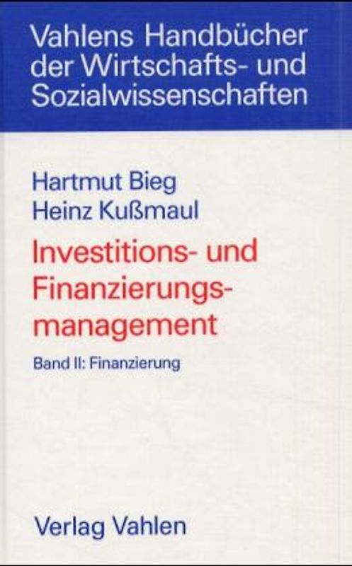 Investitions- und Finanzierungsmanagement / Finanzierung