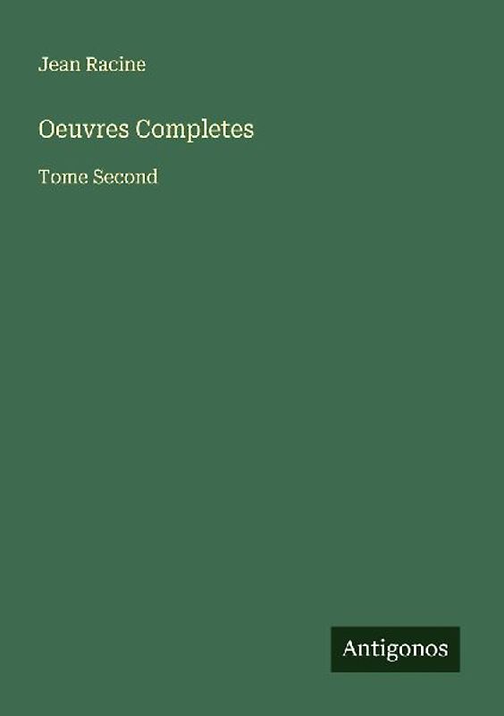 Oeuvres Completes