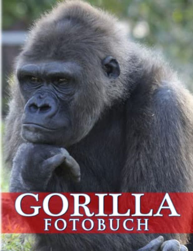 Gorilla Fotobuch: Erfahren Sie mehr über dieses große Tier mit 40 Fotos im Inneren | Bilderbuch für Fans jeden Alters