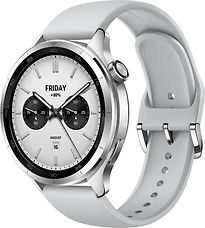 Image of Xiaomi Watch S4 47 mm aluminium kast met fluorelastomeer bandje zilver (Refurbished)