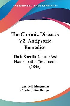 The Chronic Diseases V2, Antipsoric Remedies