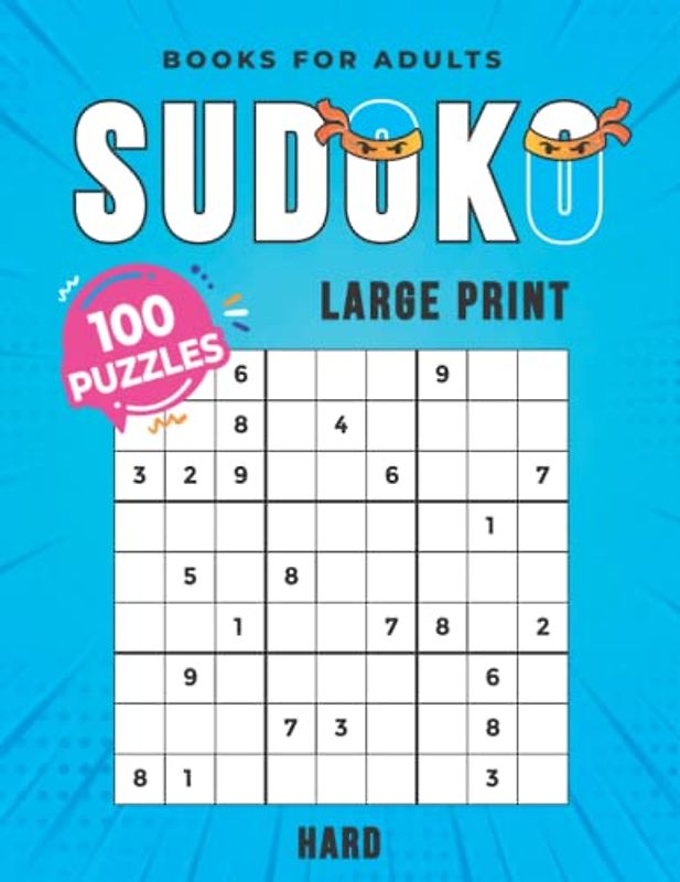 Suduko Books for Adults: 100 Large Print Hard Puzzles (Soduko for Adults)