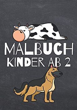 Malbuch Kinder ab 2: Zeichenheft für Jungen und Mädchen ab 2 Jahre - Geschenk Malblock für Enkelkinder zu Weihnachten oder Geburtstag