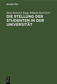 Die Stellung der Studenten in der Universität