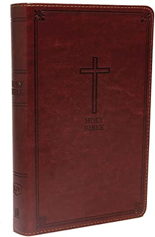 KJV, Deluxe Gift Bible, Leathersoft, Brown, Red Letter, Comfort Print: Holy Bible, King James Version
