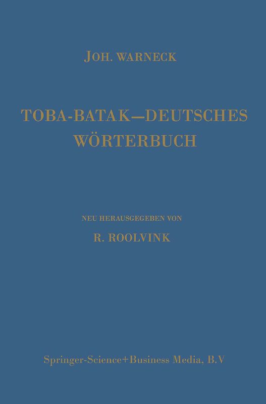 Toba-Batak—Deutsches Wörterbuch