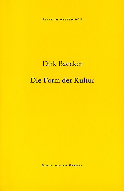 Die Form der Kultur