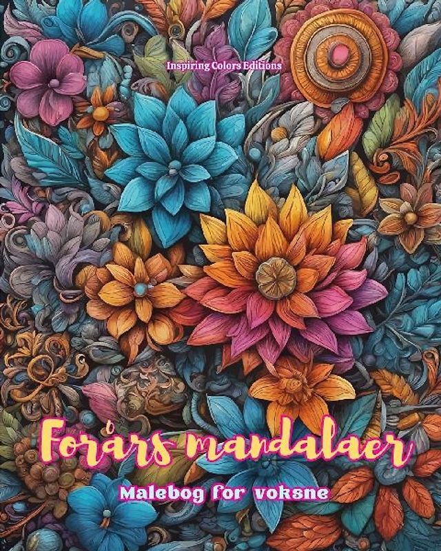 Forårs mandalaer | Malebog for voksne | Antistress-mønstre, der fremmer kreativiteten