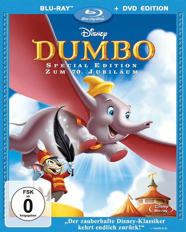 Dumbo - Zum 70. Jubiläum [Special Edition] Blu-ray Disc