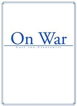 On War: by Carl von Clausewitz (White)
