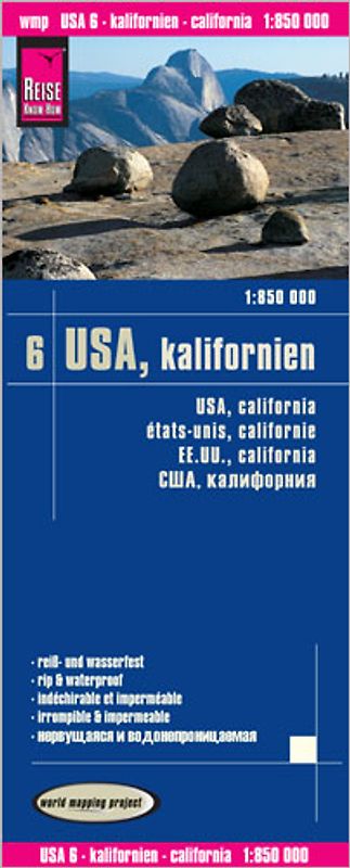 Reise Know-How Landkarte USA 06, Kalifornien (1:850.000)
