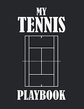 MY TENNIS PLAYBOOK: 110 pages Tennis Coach Notebook with Field Diagrams for Drawing Up Plays | Tennis Playbook | Creating Drills.: MY TENNIS PLAYBOOK
