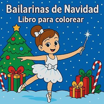 Bailarinas de Navidad - Libro para colorear