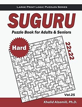 Suguru Puzzle Book for Adults & Seniors: 100 Hard (22x22) Suguru Puzzles (Large Print Logic Puzzles Series)