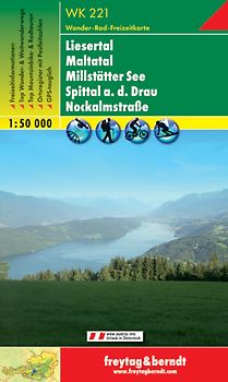 freytag & berndt Wanderkarte WK 221 Liesertal - Maltatal - Millstätter See - Spittal an der Drau - Nockalmstraße 1:50.000