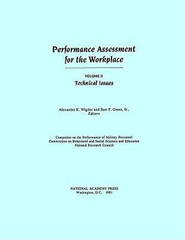 Performance Assessment for the Workplace, Volume II