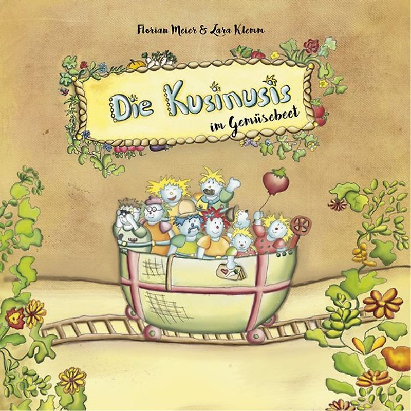 Die Kusinusis im Gemüsebeet