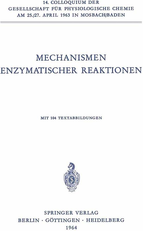 Mechanismen Enzymatischer Reaktionen