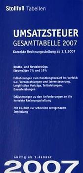 Umsatzsteuer-Gesamttabelle 2007