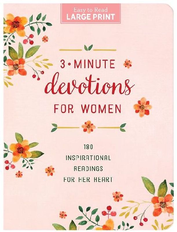3-Minute Devotions for Women Large Print