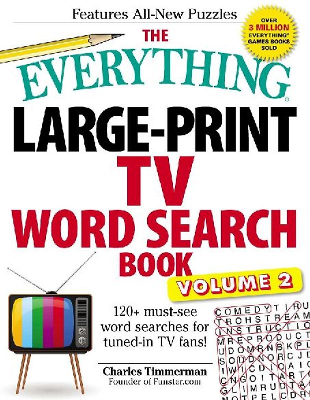 The Everything Large-Print TV Word Search Book, Volume 2