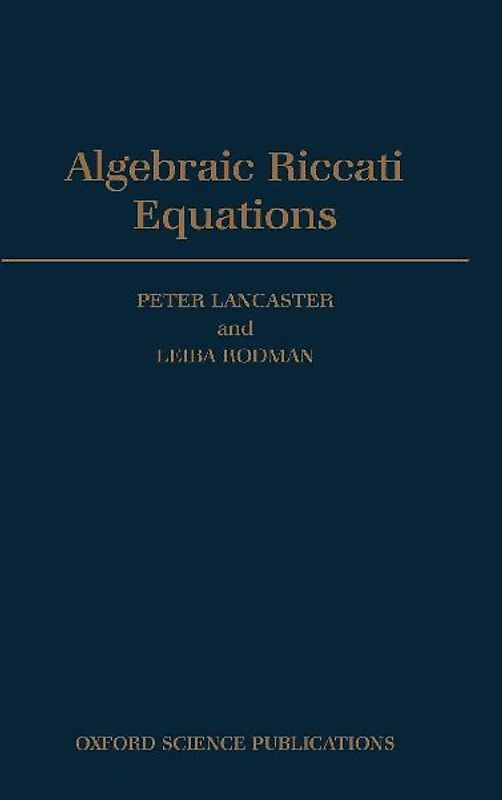 Algebraic Riccati Equations