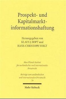 Prospekt- und Kapitalmarktinformationshaftung