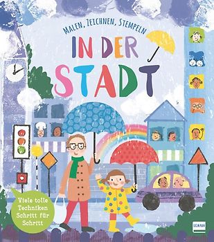 In der Stadt (Malbuch und Zeichenbuch für Kinder)