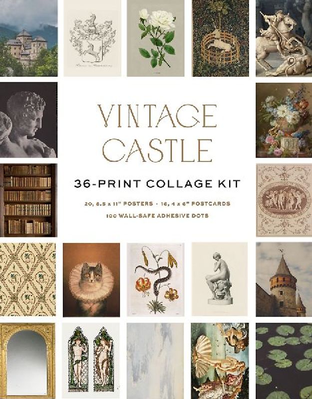 Vintage Castle Wall Collage Kit