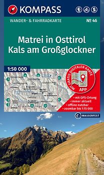 KOMPASS Wanderkarte 46 Matrei in Osttirol, Kals am Großglockner 1:50.000