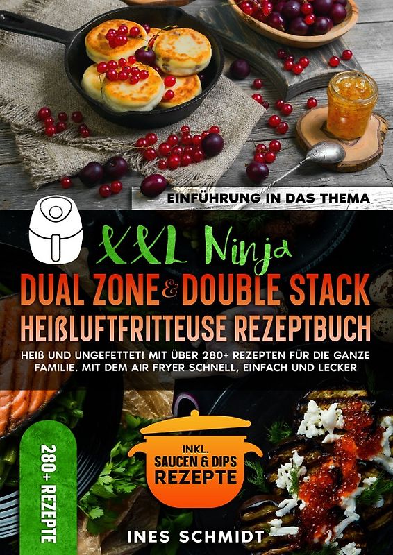 XXL Ninja Dual Zone &amp; Double Stack Heißluftfritteuse Rezeptbuch