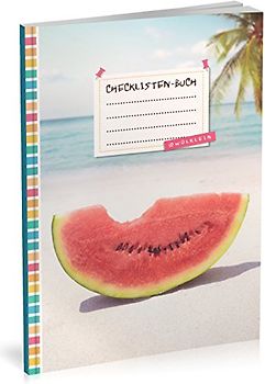 Checklisten-Buch: To Do Listen Planer | Ca. A5 Softcover | 70+ Seiten mit Titel, Datum & Register | Perfekt für Aufgaben zum Abhaken, Leselisten, Packlisten uvm. | Motiv „Karibik“