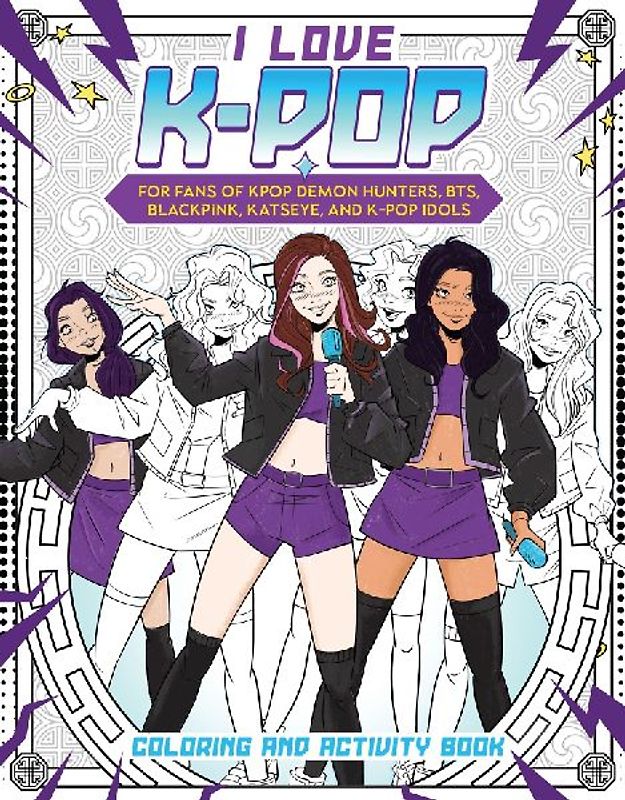 I Love K-Pop Coloring and Activity Book