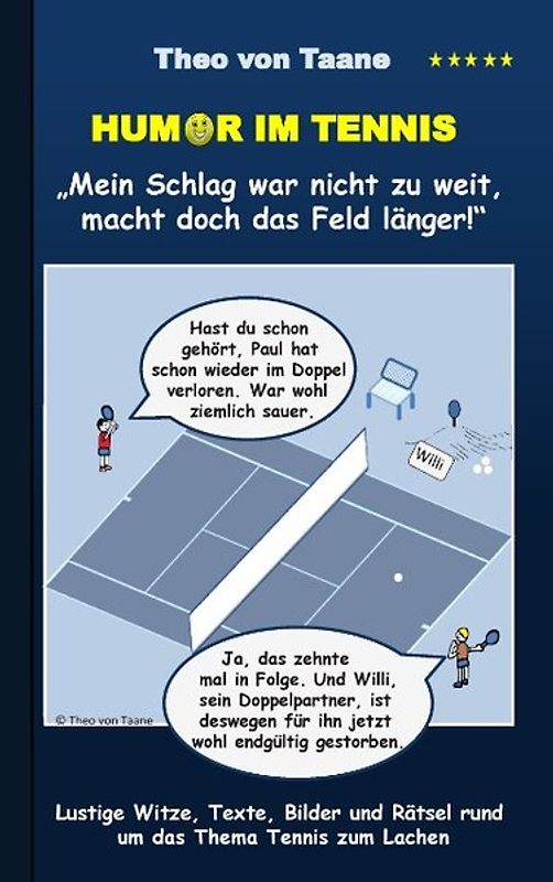 Humor im Tennis "Mein Schlag war nicht zu weit, macht doch das Feld länger!"
