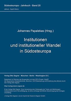 Institutionen und institutioneller Wandel in Südosteuropa