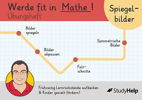 Werde fit in Mathe – Spiegelbilder: Übungsheft für die 2. Klasse
