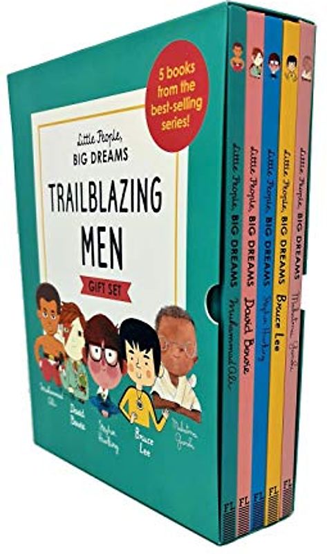 Little People, Big Dreams Trailblazing Men 5 Books Collection Box Gift Set (Muhammad Ali, David Bowie, Stephen Hawking, Bruce Lee & Mahatma Gandhi)