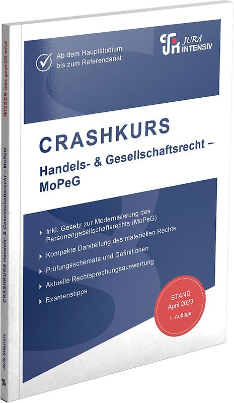 CRASHKURS Handels- & Gesellschaftsrecht - MoPeG