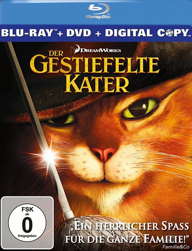 Der Gestiefelte Kater [inkl. DVD und digitaler Kopie] Blu-ray Disc